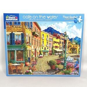 White Mountain Puzzle Cafe On The Water 1000 pc Item #1522 24" x 30"